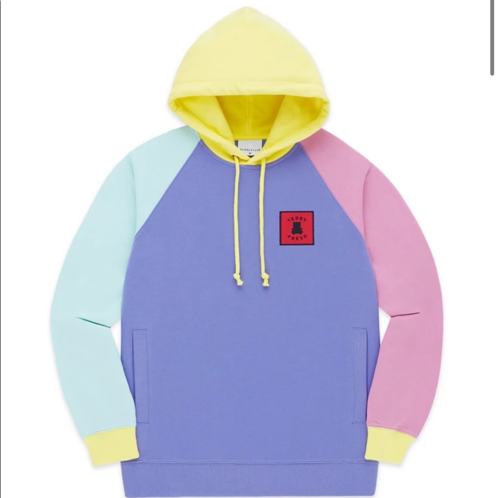 Teddy fresh unisex color block hoodie